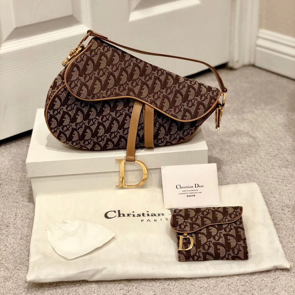 Christian Dior Authentic Saddle Bag and Wallet